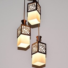 American Country Woodiness Droplight Lámpa Fény