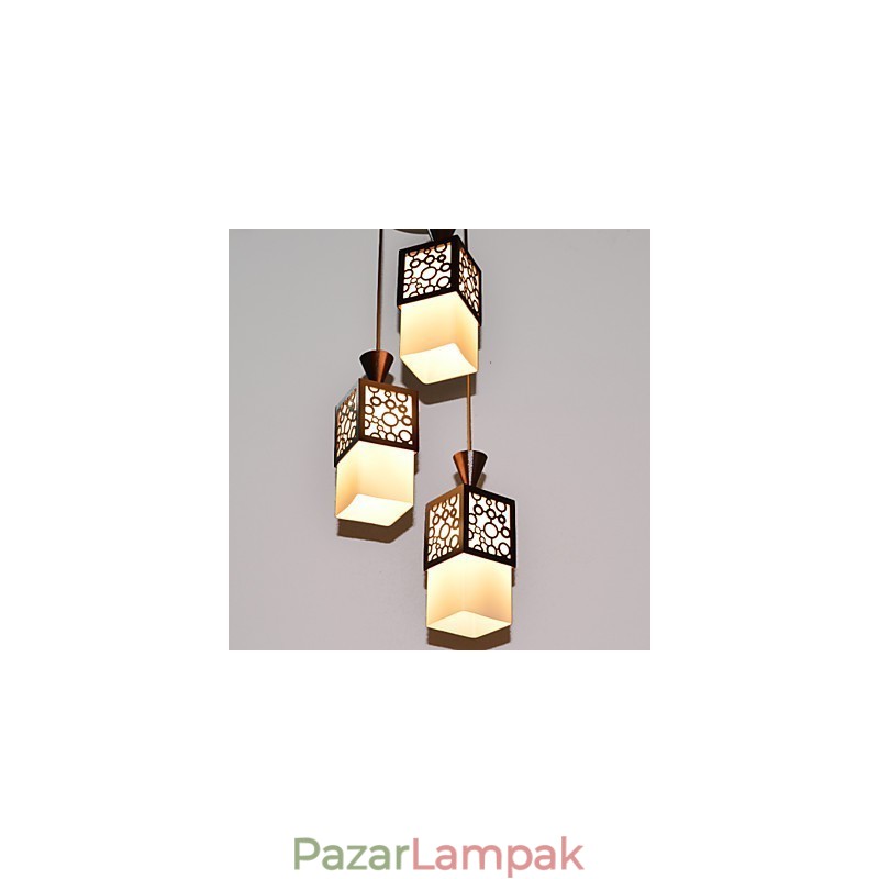 American Country Woodiness Droplight Lámpa Fény