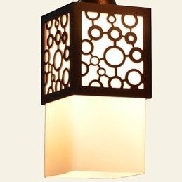 American Country Woodiness Droplight Lámpa Fény