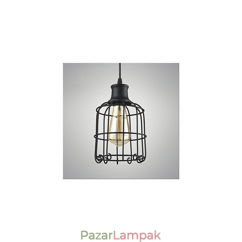 Edison Vintage függőlámpa lámpatest csillár kalitkás lámpaernyő
