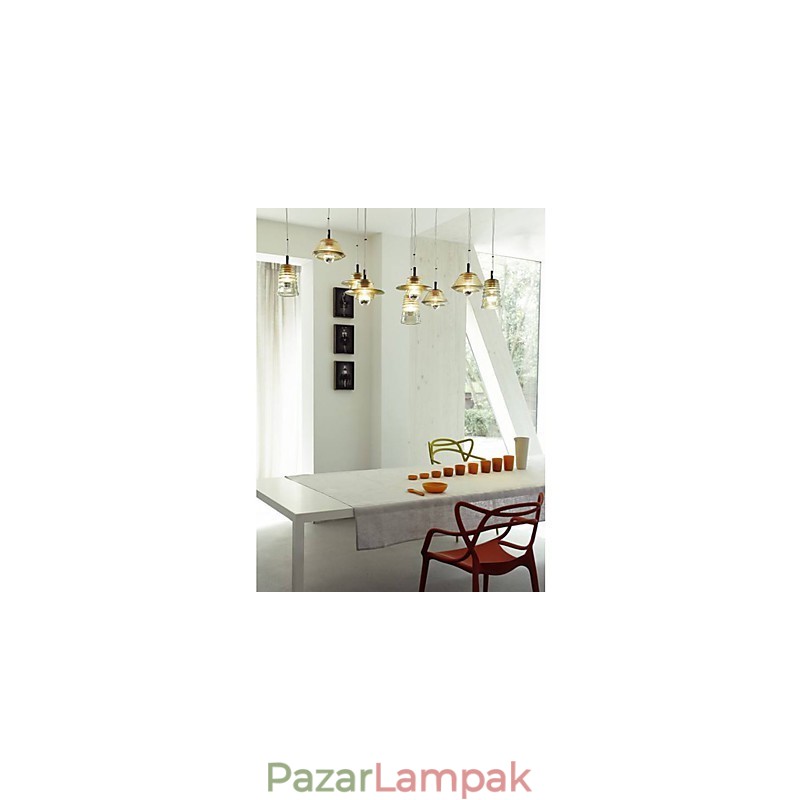 Modern, kortárs üveg függőlámpa