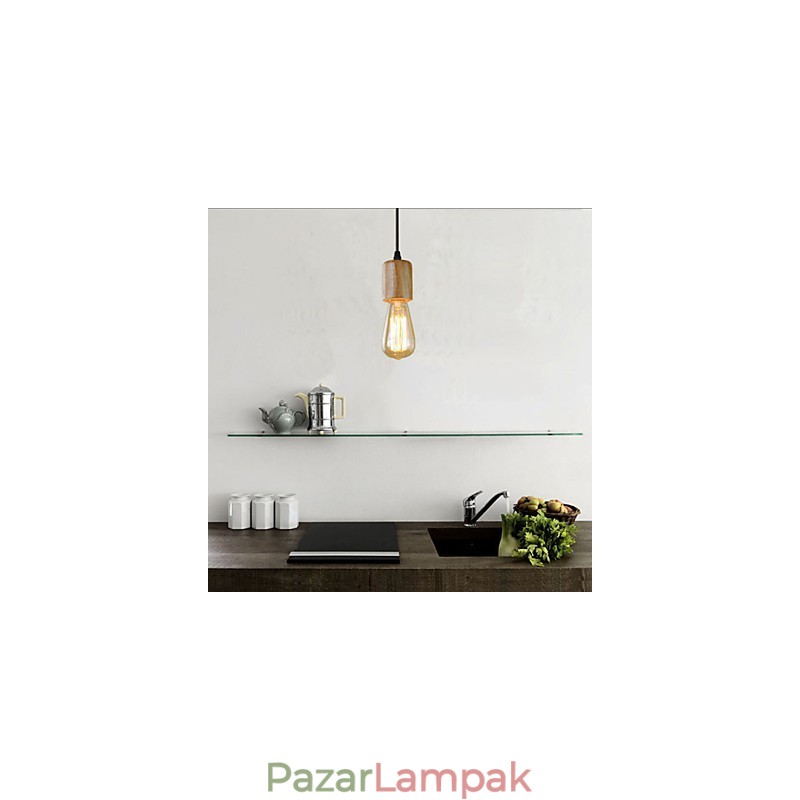 Függesztett lámpák Hagyományos klasszikus Vintage Retro Country Garage Fa bambusz