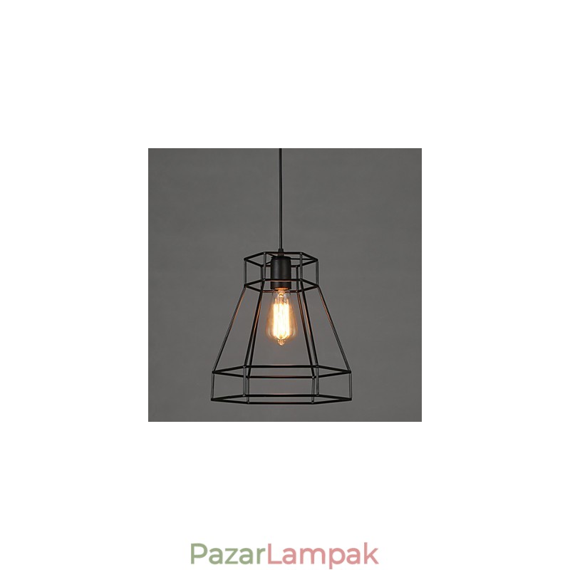 Geometrikus vonalú gyémánt kovácsoltvas csillár függőlámpa, modern kortárs
