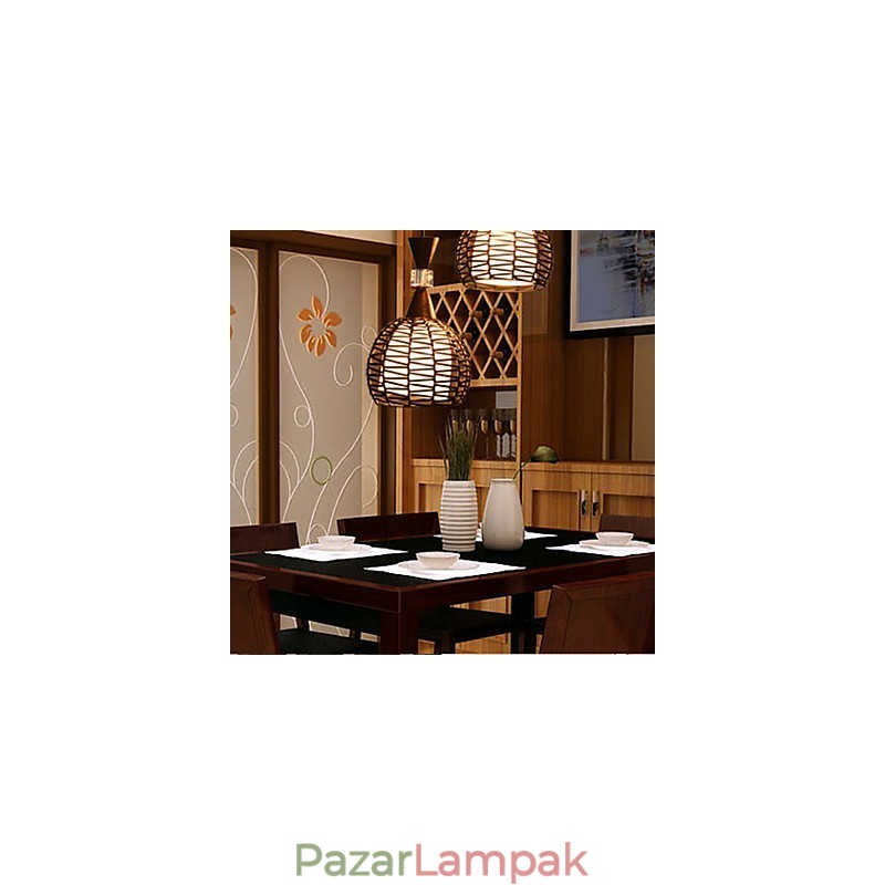 Vidéki Cany Art Weaving Klasszikus szerződött csepplámpa lámpa