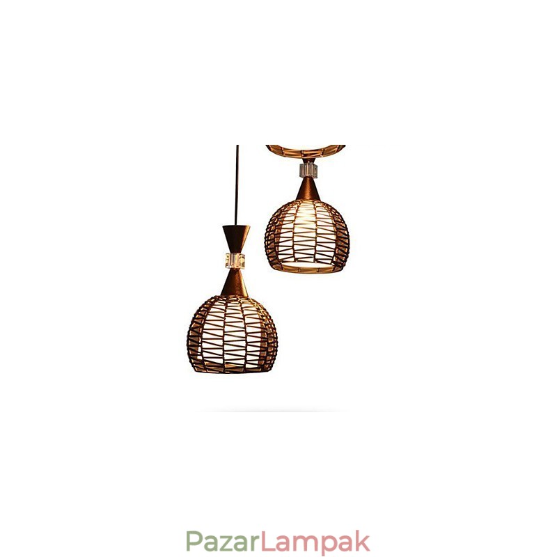 Vidéki Cany Art Weaving Klasszikus szerződött csepplámpa lámpa
