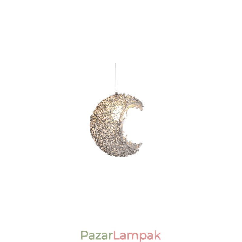 Modern vidéki Cany Art szőtt rattan egyfejű csepplámpa