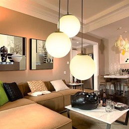 Üveggolyós csillár gömbfényű, egyszerű, egyfejű, csepplámpás lámpa világítás