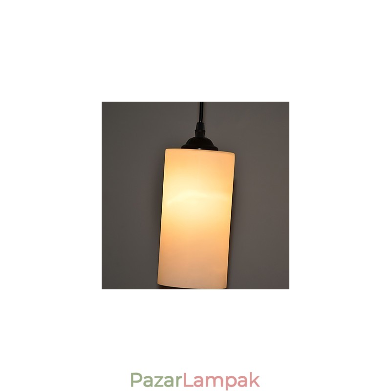 Kerek, egyenes üveg, egyfejű csepplámpás lámpa