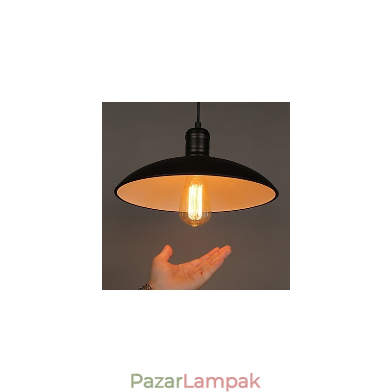 Lámpák és Lámpák Művészet Restauráló Egyfejű Kovácsoltvas Repülő Csészealj Droplight