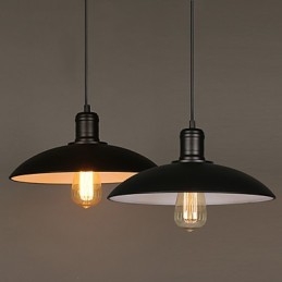 Lámpák és Lámpák Művészet Restauráló Egyfejű Kovácsoltvas Repülő Csészealj Droplight