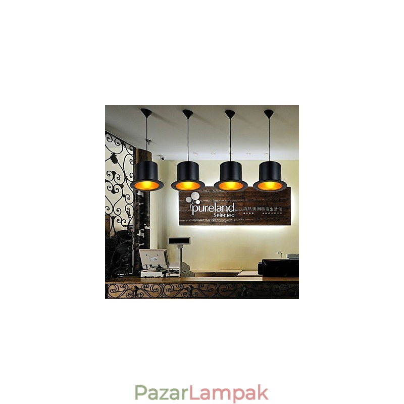 Retro festés fém függőlámpa Garázs