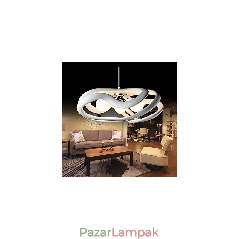Modern, kortárs festészetű műgyanta függőlámpa