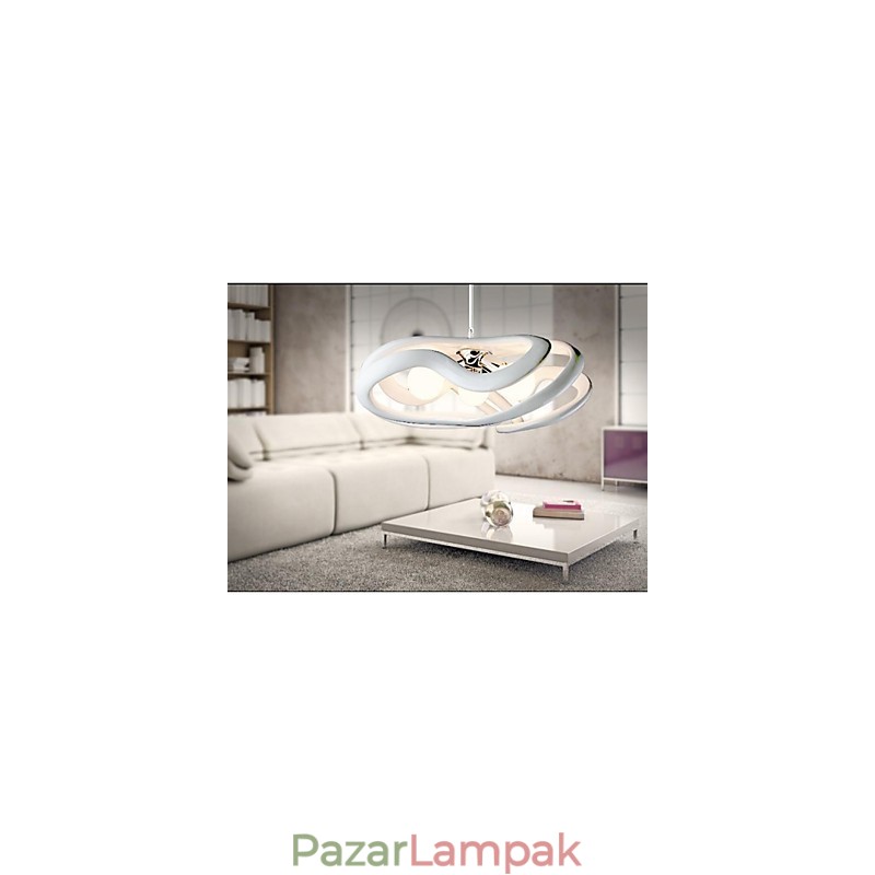 Modern, kortárs festészetű műgyanta függőlámpa