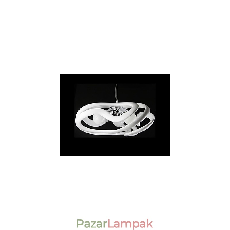 Modern, kortárs festészetű műgyanta függőlámpa