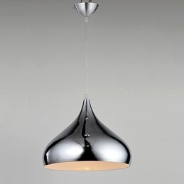 Modern, modern mini stílusú krómozott fém függőlámpa