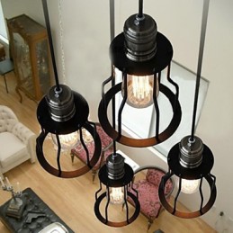 Hagyományos klasszikus vintage mini stílusú festményfüggő lámpa