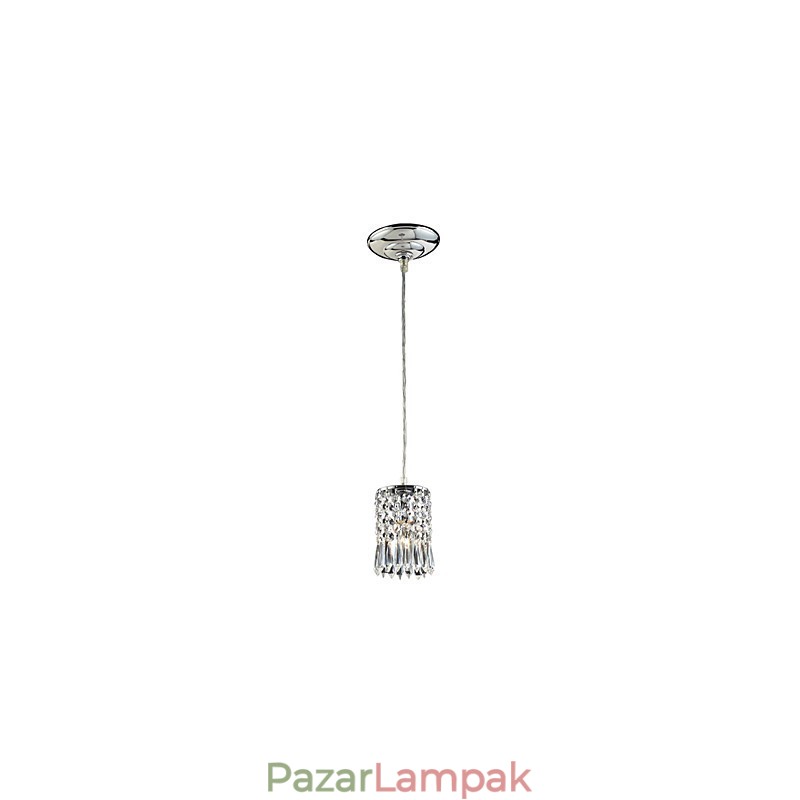 Modern, modern kristály mini stílusú, galvanizált függőlámpa