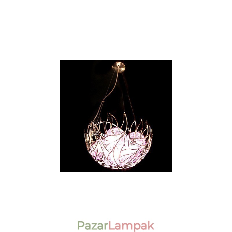 Modern modern tálkristály csillár függőlámpa