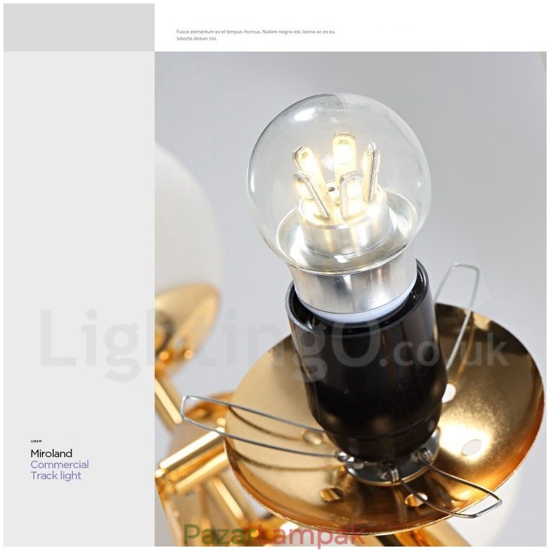 24 Light Modern modern csillár üvegárnyékoló világítással