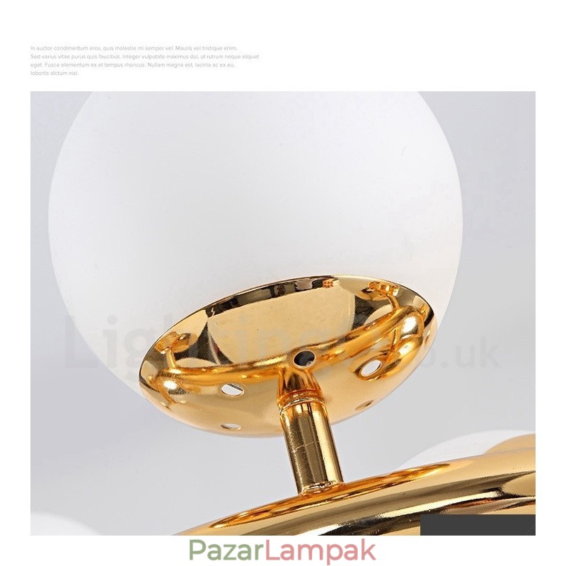 24 Light Modern modern csillár üvegárnyékoló világítással