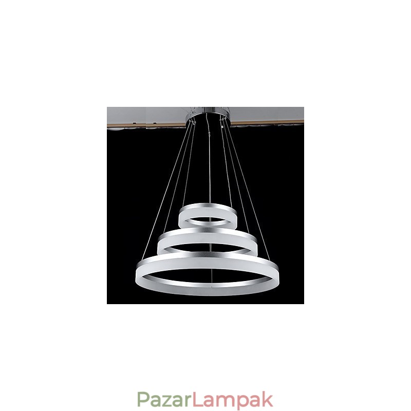 Kerek függőlámpa Modern akril lámpák Világítás luxus három gyűrűs mennyezeti lámpatestek