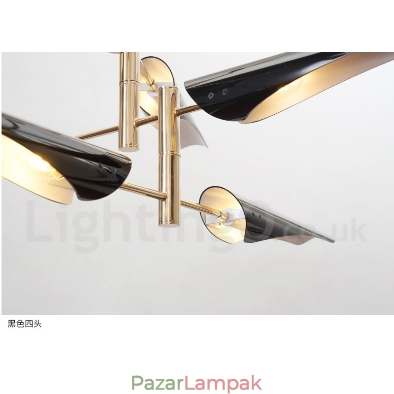 Modern kortárs 4 Tier 8 könnyű csillár