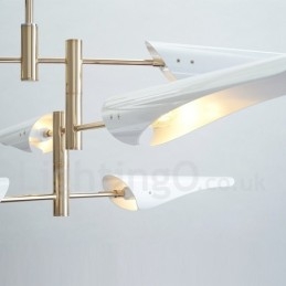 Modern kortárs 4 Tier 8 könnyű csillár