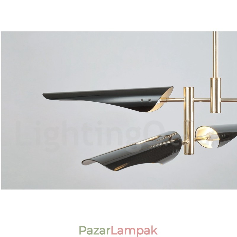 Modern kortárs 4 Tier 8 könnyű csillár
