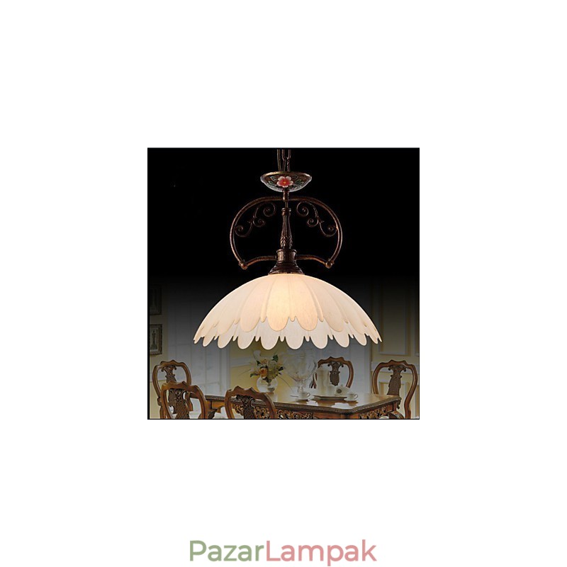 Retro kézzel festett Art függőlámpa világítás Lámpa világítás