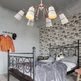 6 fényű csillár lámpa modern, kortárs stílusú fénnyel