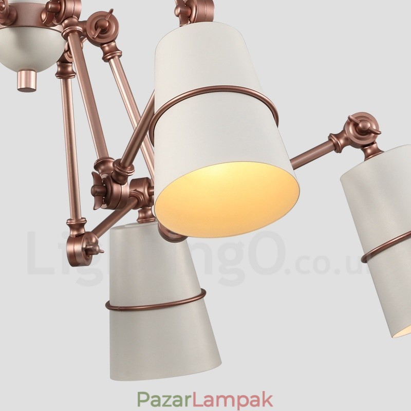 6 fényű csillár lámpa modern, kortárs stílusú fénnyel