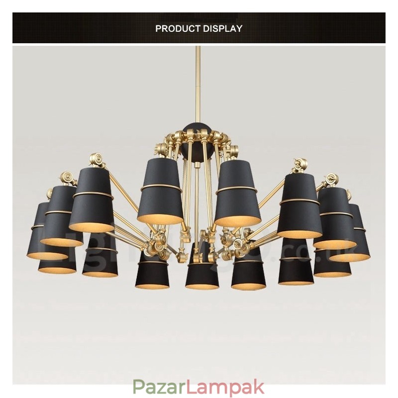 15 Light Modern kortárs csillár lámpa