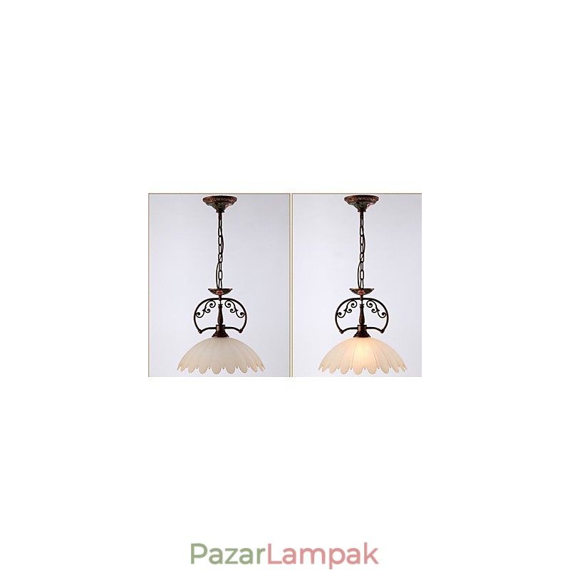 Retro kézzel festett Art függőlámpa világítás Lámpa világítás