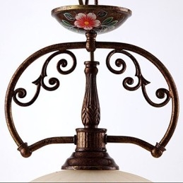 Retro kézzel festett Art függőlámpa világítás Lámpa világítás