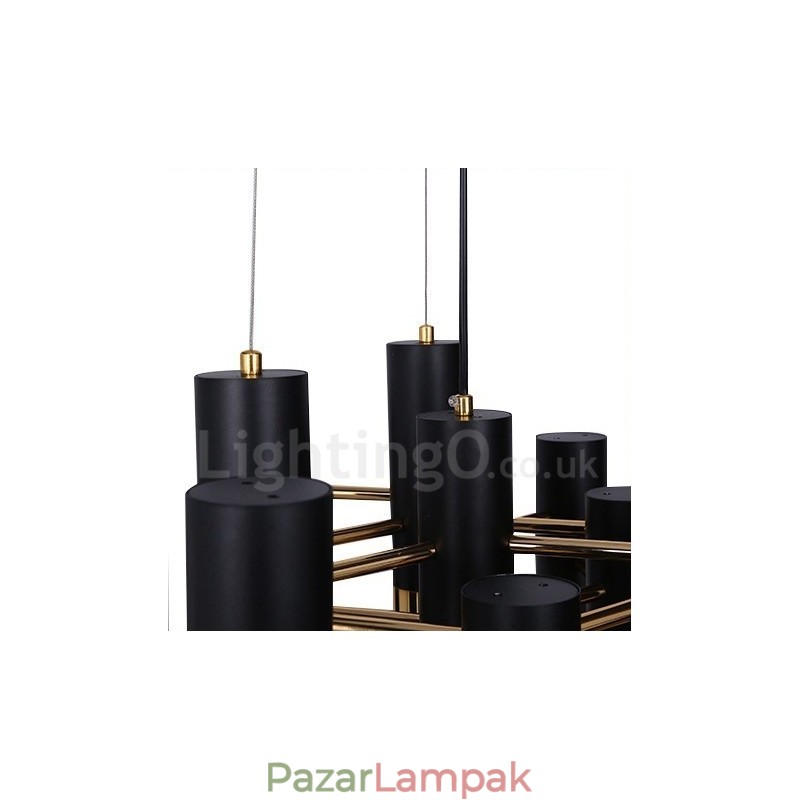 Modern, kortárs 13 fényes csillár, egyszintű lámpa