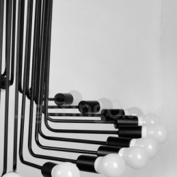 Fekete 26 Light Retro Vintage Modern modern csillár lámpa