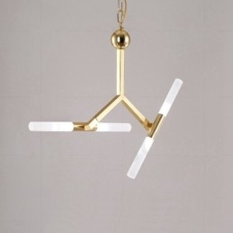 Modern kortárs 2 rétegű 4 világos arany csillár lámpa