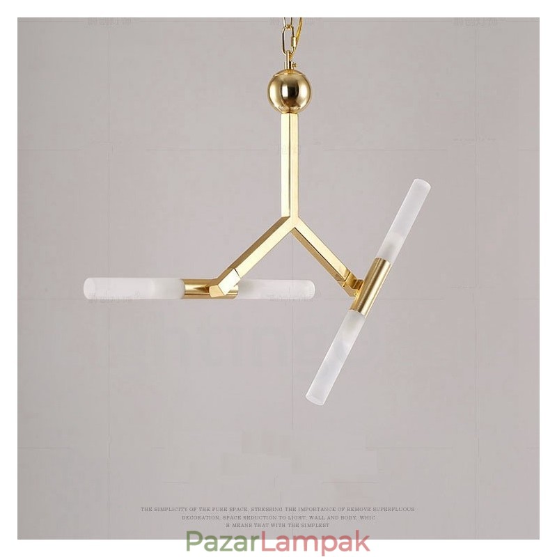 Modern kortárs 2 rétegű 4 világos arany csillár lámpa