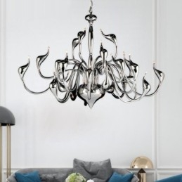 24 Lights Modern Swan csillár Light G4 krómozott izzó tartozék