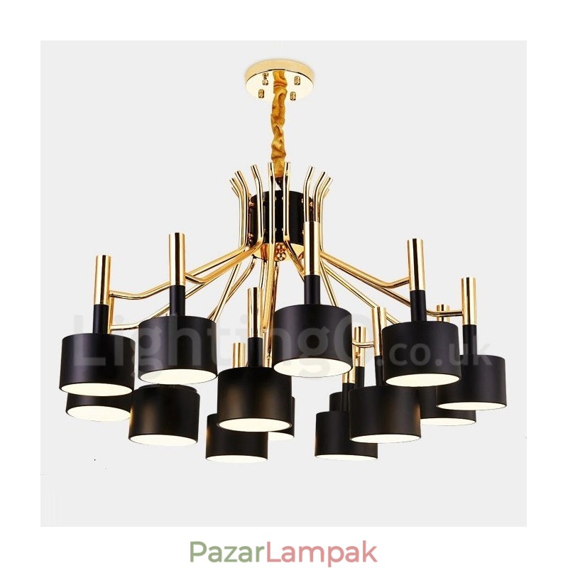 15 Light 2 szintes, modern, modern stílusú csillár lámpa