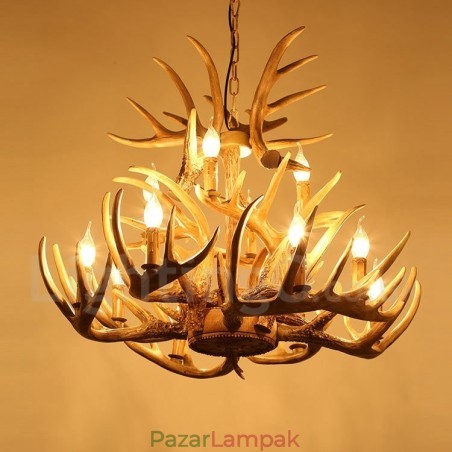 Vintage Country 12 Light csillár lámpa Vintage Country 12 Light csillár lámpa