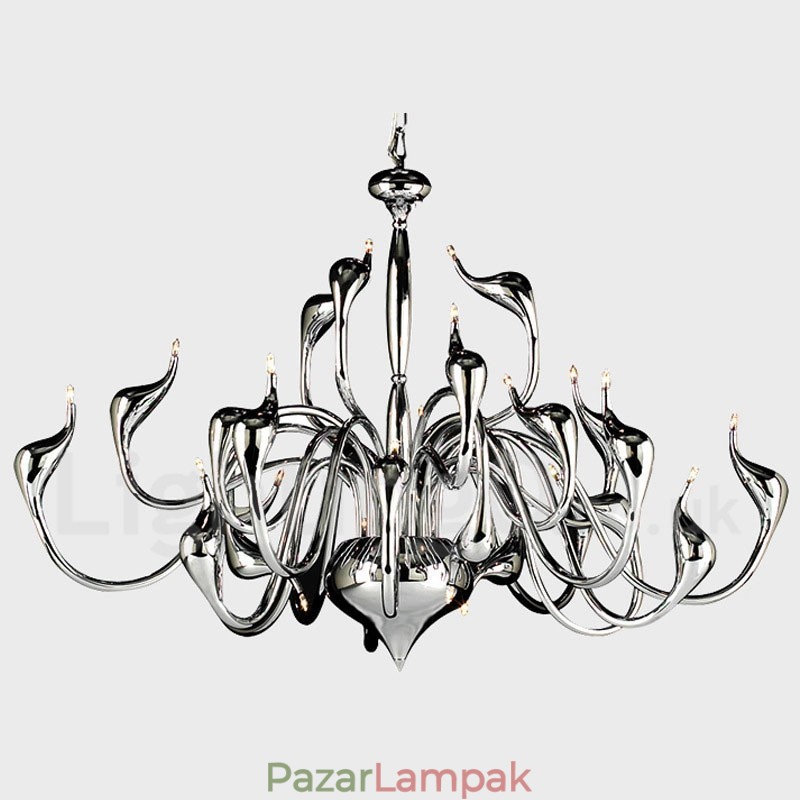 24 Lights Modern Swan csillár Light G4 krómozott izzó tartozék