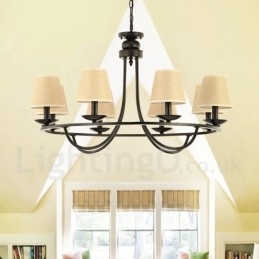 Country Retro 8 Light egyszintű csillár lámpa