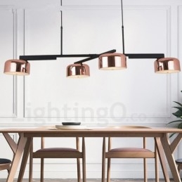 4 fényű, egyszintű, modern modern, forgatható csillárlámpa