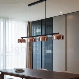 4 fényű, egyszintű, modern modern, forgatható csillárlámpa