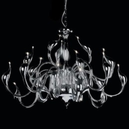 24 Lights Modern Swan csillár Light G4 krómozott izzó tartozék
