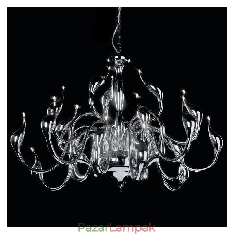 24 Lights Modern Swan csillár Light G4 krómozott izzó tartozék