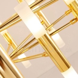 40 világos arany 2 szintes modern kortárs csilláros könnyű lámpa