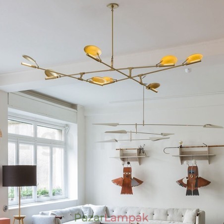 Modern, kortárs 8 fényű csilláros fénylámpa Modern, kortárs 8 fényű csilláros fénylámpa