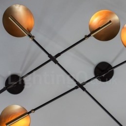 Modern, kortárs 8 fényű csilláros fénylámpa